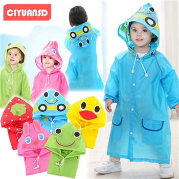 儿童雨衣男女童防水斗篷雨披幼儿园宝宝全身雨具卡通连帽雨衣