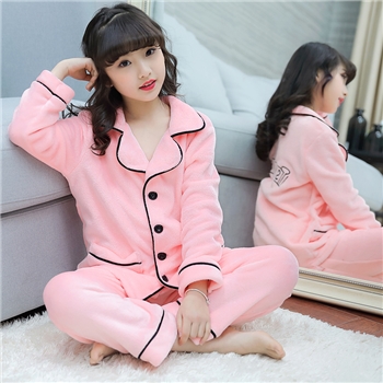 女童法兰绒舒适睡衣