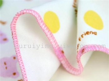 四层纱布手帕 口水巾喂奶巾 母婴用品 小方巾印花小方巾