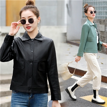 时尚流行皮外套