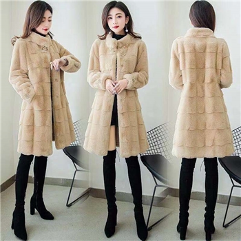 保暖修身毛呢外套