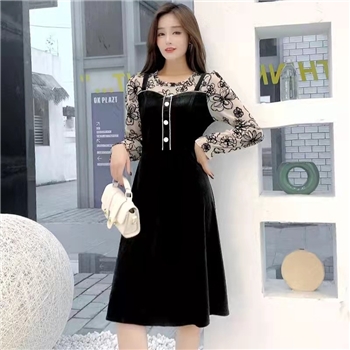 金丝绒爆款连衣裙