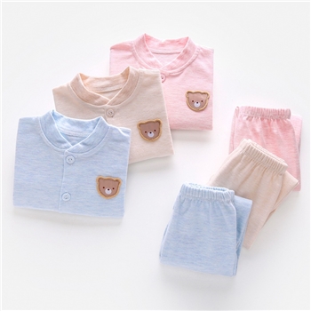 全棉无骨儿童春秋衣秋裤纯棉新生儿婴儿衣服男女宝宝内衣幼童套装