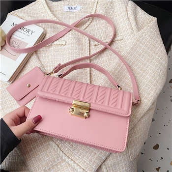 女式潮流锁扣小方包