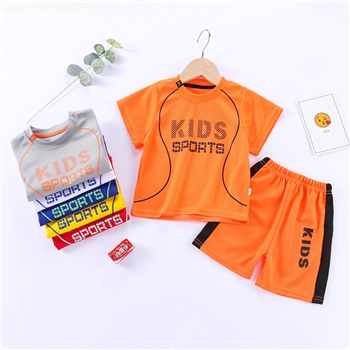 儿童短袖球服套装男童运动服女童速干透气短裤中大童宝宝童